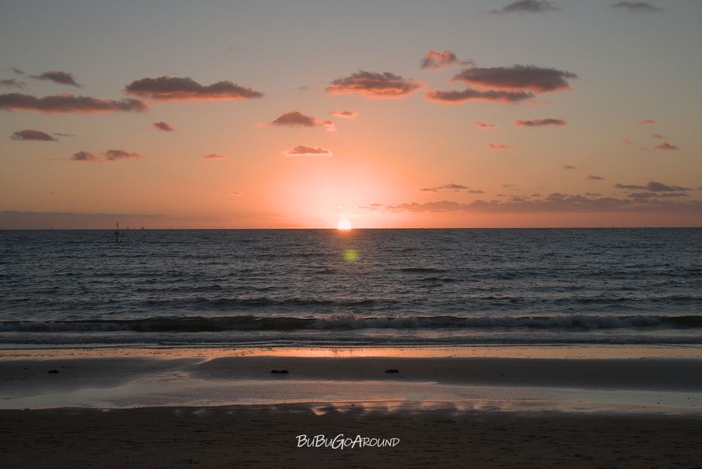 墨爾本彩虹小屋（Brighton Bathing Boxes）Brighton beach, Dendy Street Beach sunset